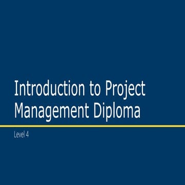 ntroduction to Project Management Level 4.pptx