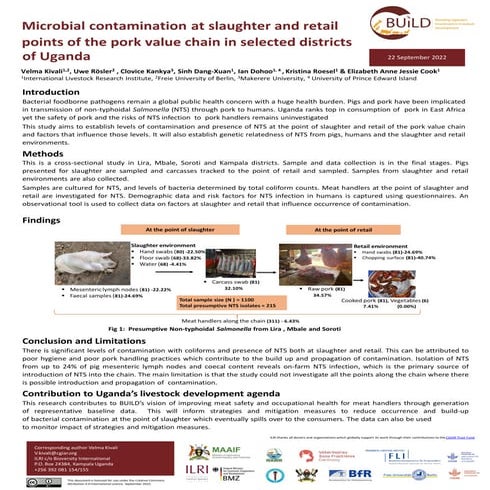 Microbial contamination at slaughter and retail points of the pork value chai...