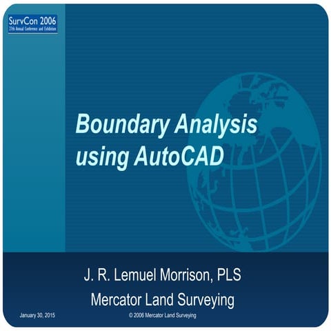 Boundary Analysis Using Autocad