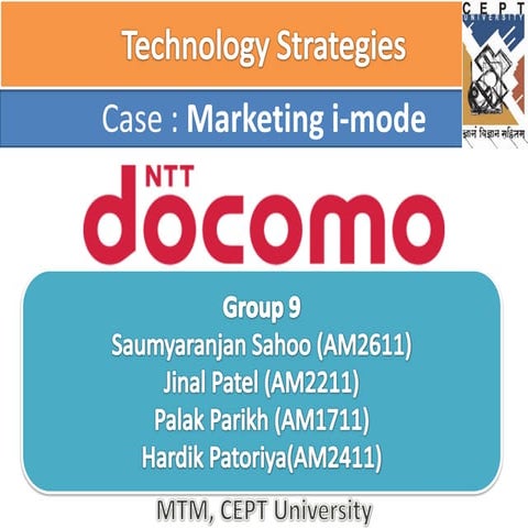 NTT DoCoMo : Case Study