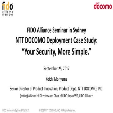 NTT DOCOMO Deployment Case Study