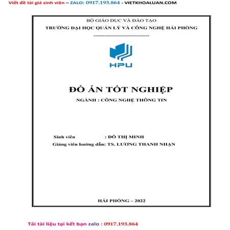 Đồ Án Tốt Nghiệp công Nghệ Thông Tin.doc