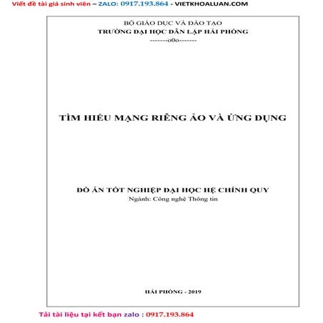 Đồ Án Tốt Nghiệp Đại Học Hệ Chính Quy Tìm Hiểu Mạng Riêng Ảo Và Ứng Dụng.doc