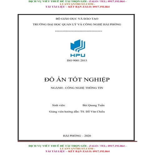Đồ Án Tốt Nghiệp Xây Dựng Website Trường Cao Đẳng Du Lịch Hải Phòng.doc