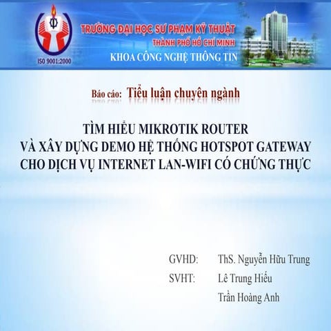 Tìm Hiểu WLAn, Giao Thức Radius, Mikrotik Router