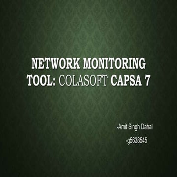 Ntwrk monitoring capsa
