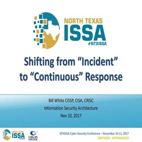 Ntxissacsc5 blue 3-shifting from  incident to continuous response bill white