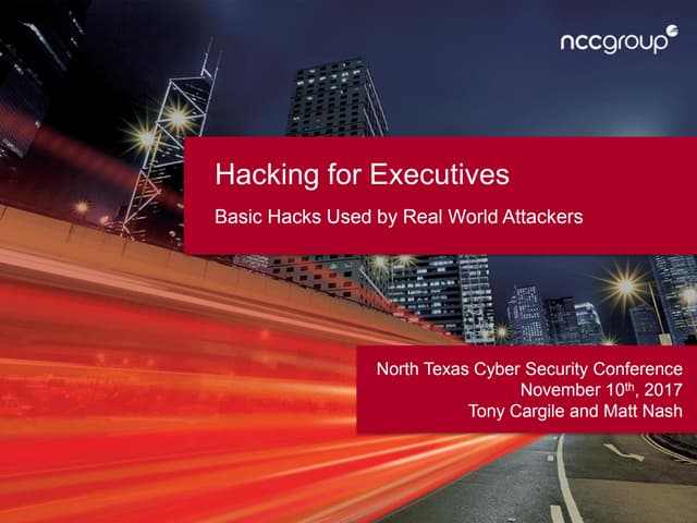 Ntxissacsc5 red 1 &amp; 2   basic hacking tools ncc group
