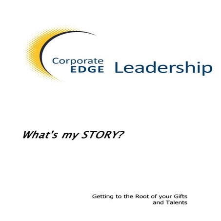 What's my story session handout
