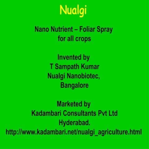 Nualgi Foliar Spray