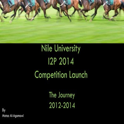I2P 2014 Egypt Launch- The Journey