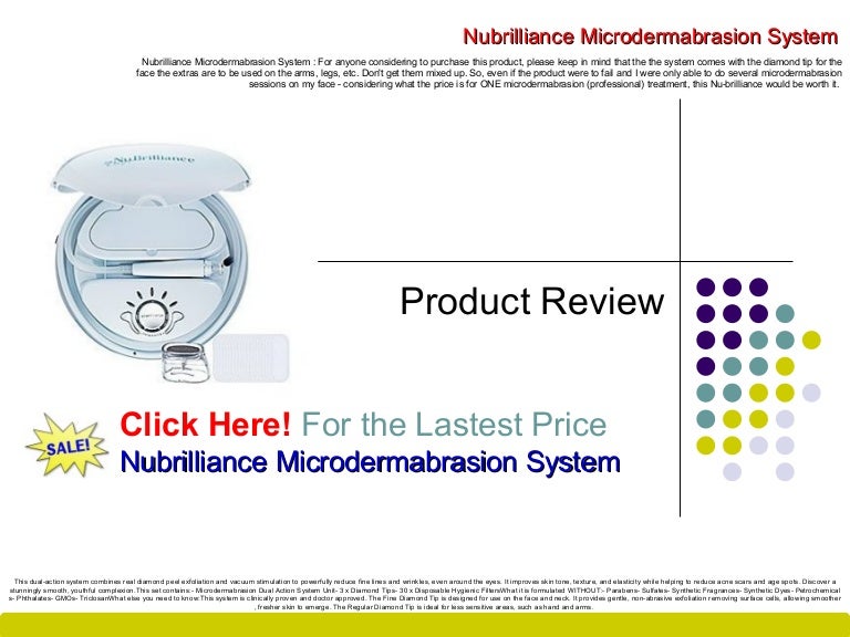 nubrilliance microdermabrasion system