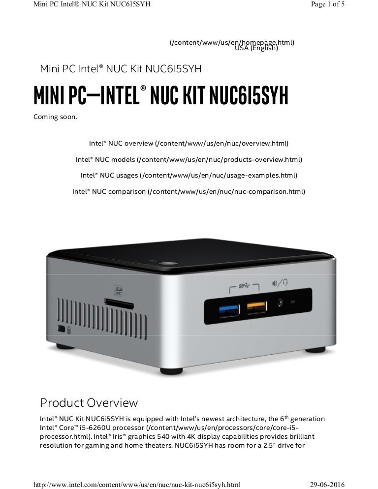 Get Intel Nuc Core I5 Pics