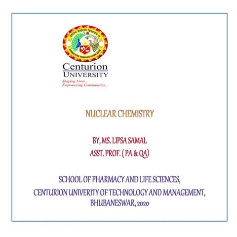 Nucear chemistry