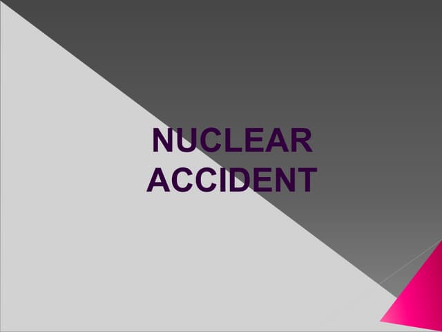 Nuclear accidents 