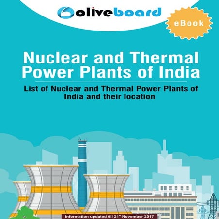 Nuclear and Thermal Power Plants of India | PDF