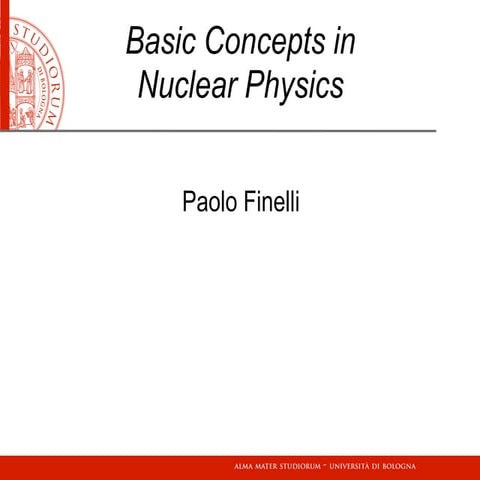 Basics Nuclear Physics concepts