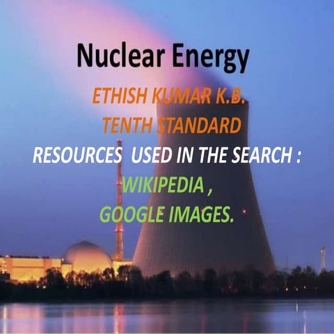 Nuclear energy | PPT