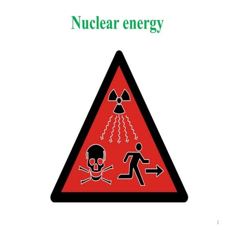 Nuclear energy & its Pros and cons and disasters.