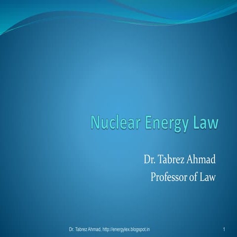 Nuclear energy law