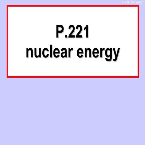 Nuclear Fission