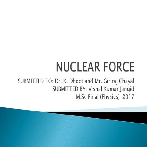Nuclear force