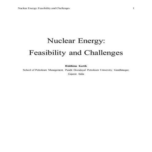Nuclear Energy