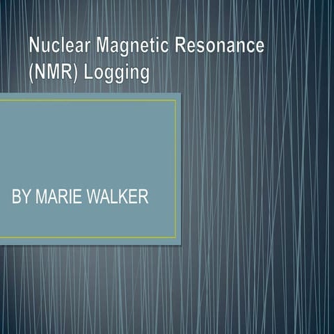 Nuclear magnetic resonance