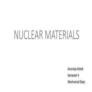 Nuclear Materials