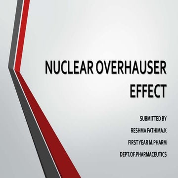 Nuclear overhauser effect