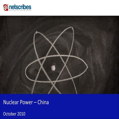 Market Research Report :Nuclear Power Market in China 2010