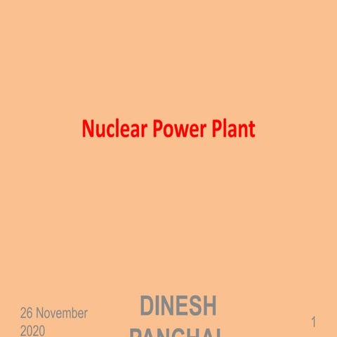Nuclear Power Plant PPT