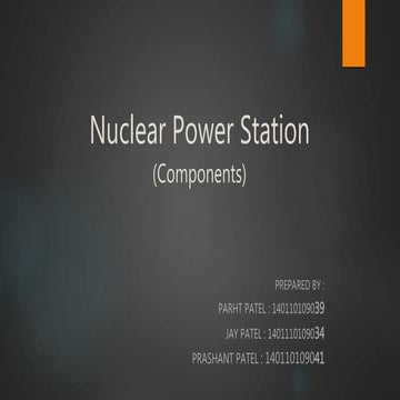 Nuclear power station(Components)