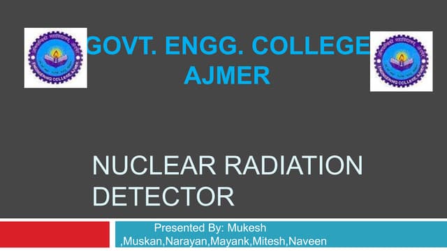 Nuclear radiation detector