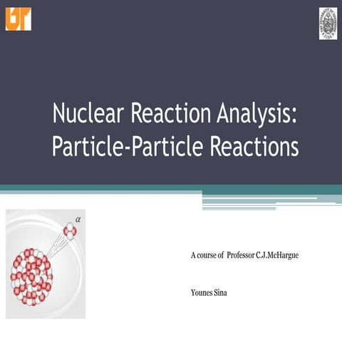 Younes Sina's presentation on  Nuclear reaction analysis