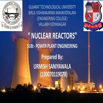 Nuclear  Reactors