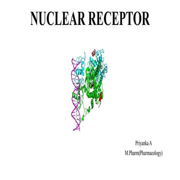 NUCLEAR RECEPTOR (molecular biology)ppt.