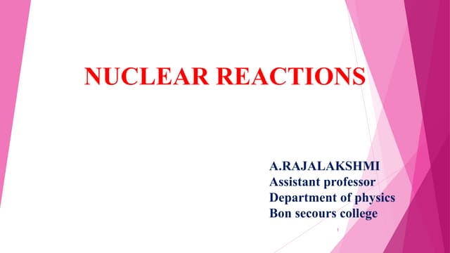 Nuclear rections ppt