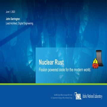 INTERFACE by apidays 2023 - Nuclear Rust, John Darrington, Idaho National Lab...