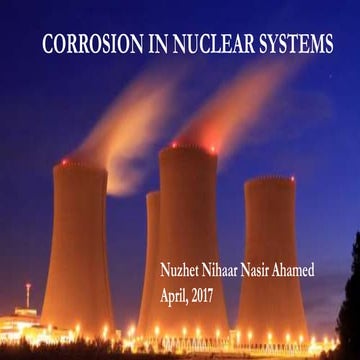 Nuclear systems corrosion