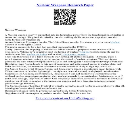 Nuclear Technology Essay