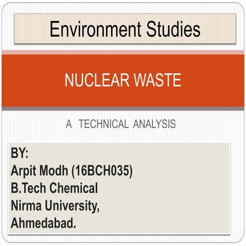 Nuclear waste