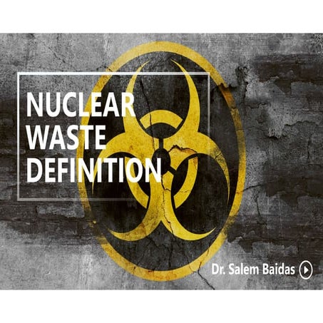 Nuclear Waste Definition    