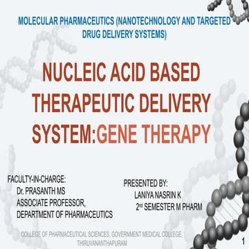 NUCLEIC ACID BASED DELIVERY SYSTEM.pptSx