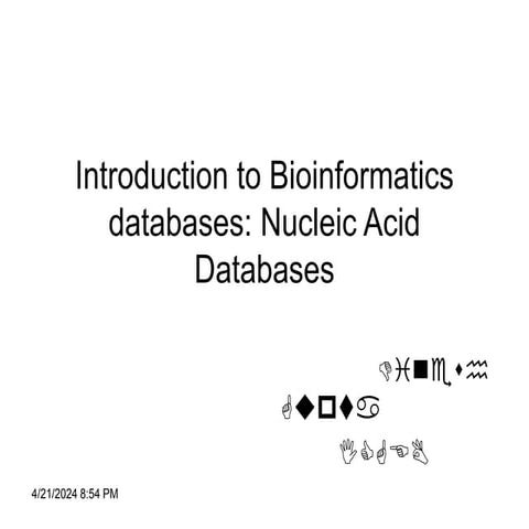 Nucleic_Acid_Databases, Bioinformatics, genome