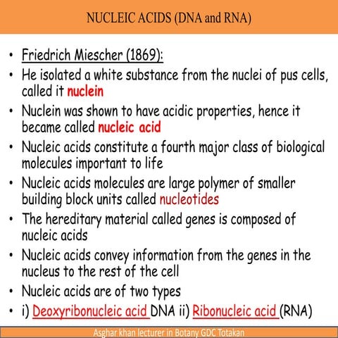 Nucleic acids