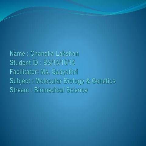 Nucleic Acid / Protein structure & Functions