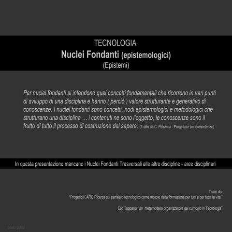 Nuclei Fondanti Tecnologia
