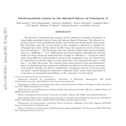 Nucleosynthetic layers in_the_shocked_ejecta_of_cassiopeia_a