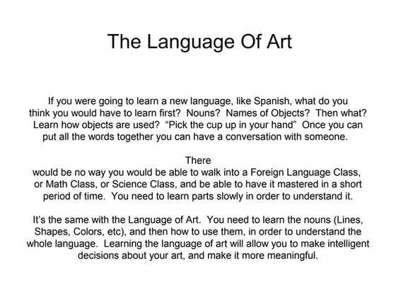 Elements of Art: LINE | PPT | Drawing and Sketching | Arts and Crafts